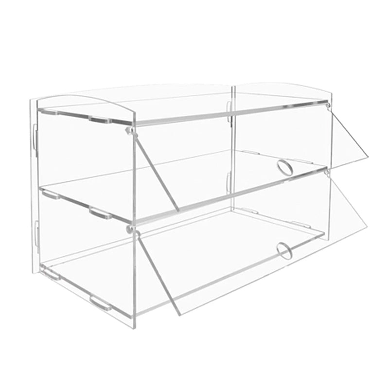 Load image into Gallery viewer, PORIYA 2-3 Tier Large Acrylic Bakery Cake Display Cabinet Case Donuts Cupcake Pastries