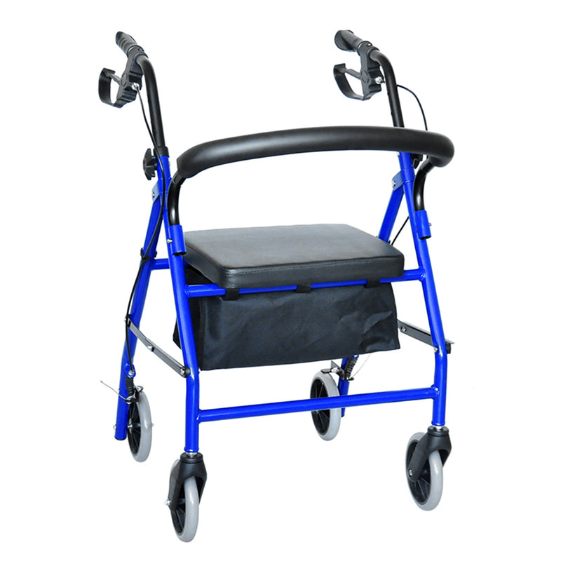 Load image into Gallery viewer, Classic Rollator Walker Lightweight Folding Mobility Walking Rollator Walker