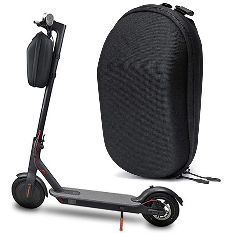 Load image into Gallery viewer, Black 4L Large Electric Scooter Bag Hard Shell Pouch Front Storage Waterproof