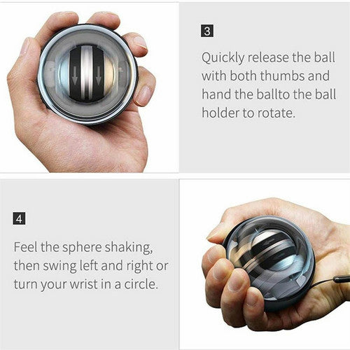 Load image into Gallery viewer, Wrist Ball Trainer Gyroscope Ball Muscle Power Relax Ball Gyro Arm Exerciser LED