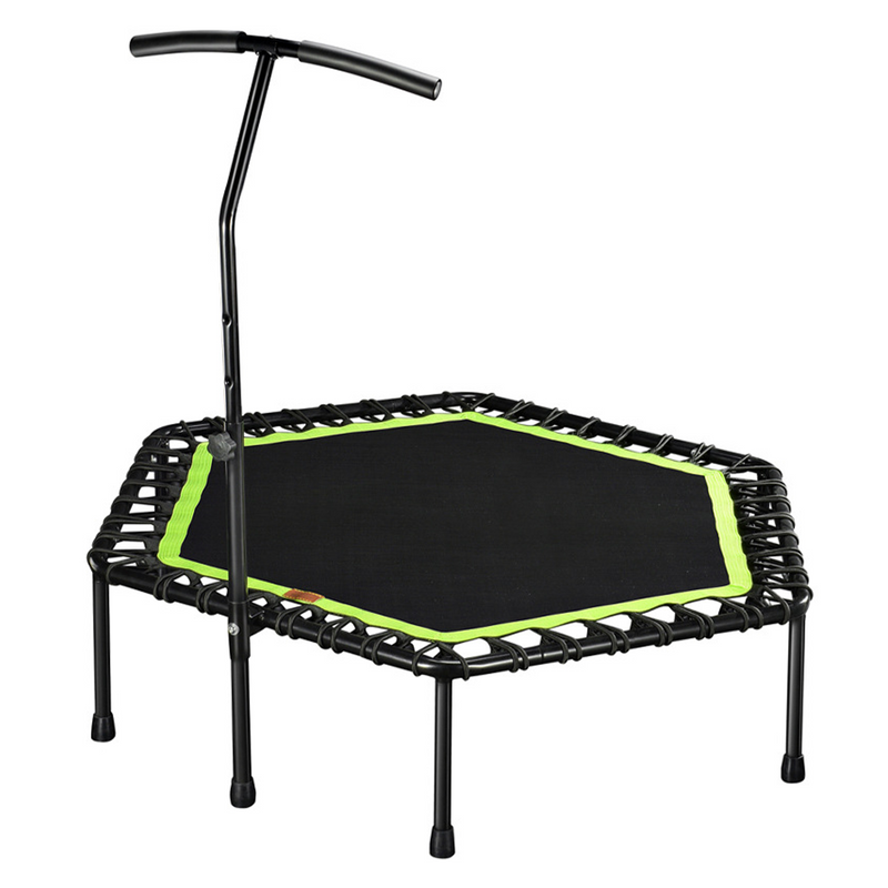 Load image into Gallery viewer, 53'' Mini Fitness Trampoline Gym Trainer Rebounder Jogger Home Cardio Exercise