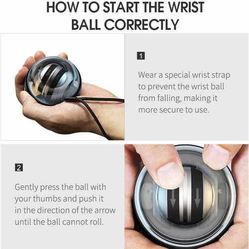 Load image into Gallery viewer, Wrist Ball Trainer Gyroscope Ball Muscle Power Relax Ball Gyro Arm Exerciser LED