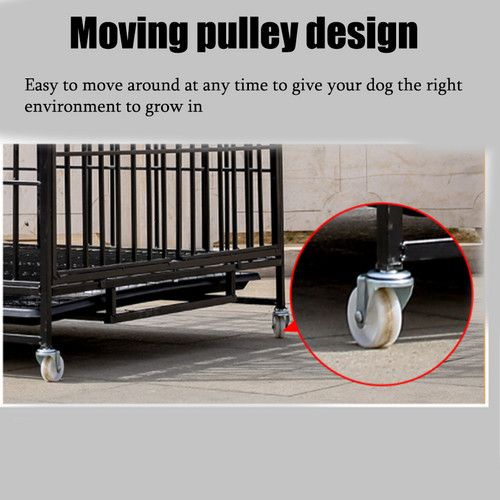 Load image into Gallery viewer, PORIYA Dog Cage Crate Large Kennel Pet Cage Cat Puppy Metal Cage 36" Playpen 4 Rounds