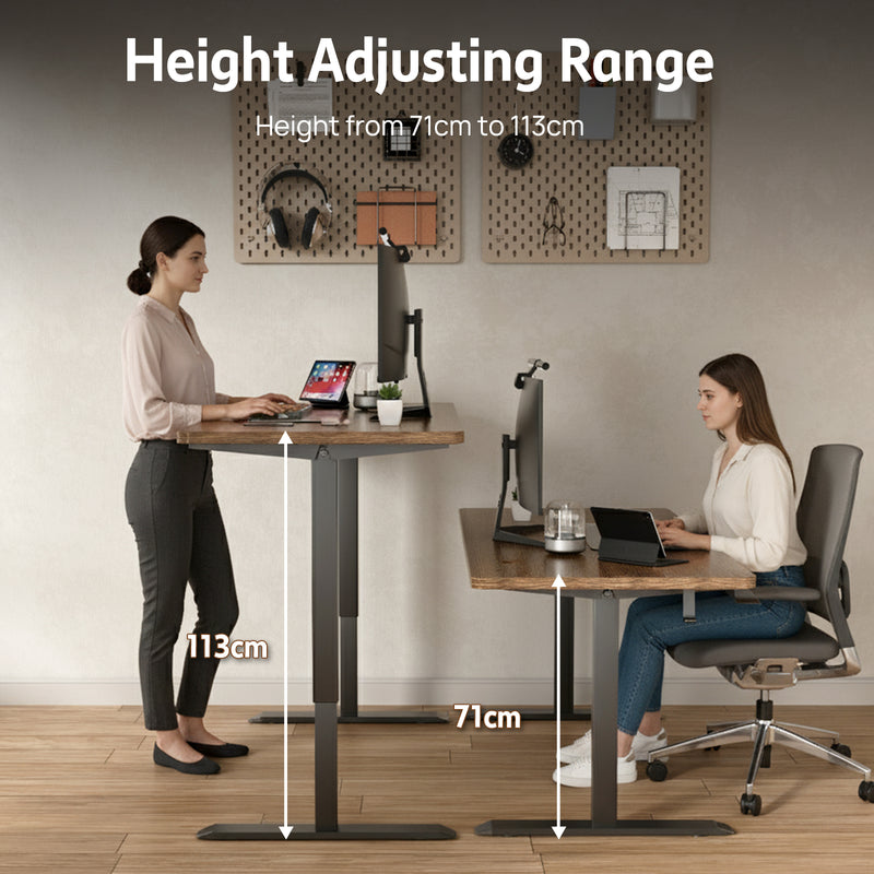 Load image into Gallery viewer, PORIYA 1.7M Electric Standing Desk Height Adjustable Home Office Computer Working Desk