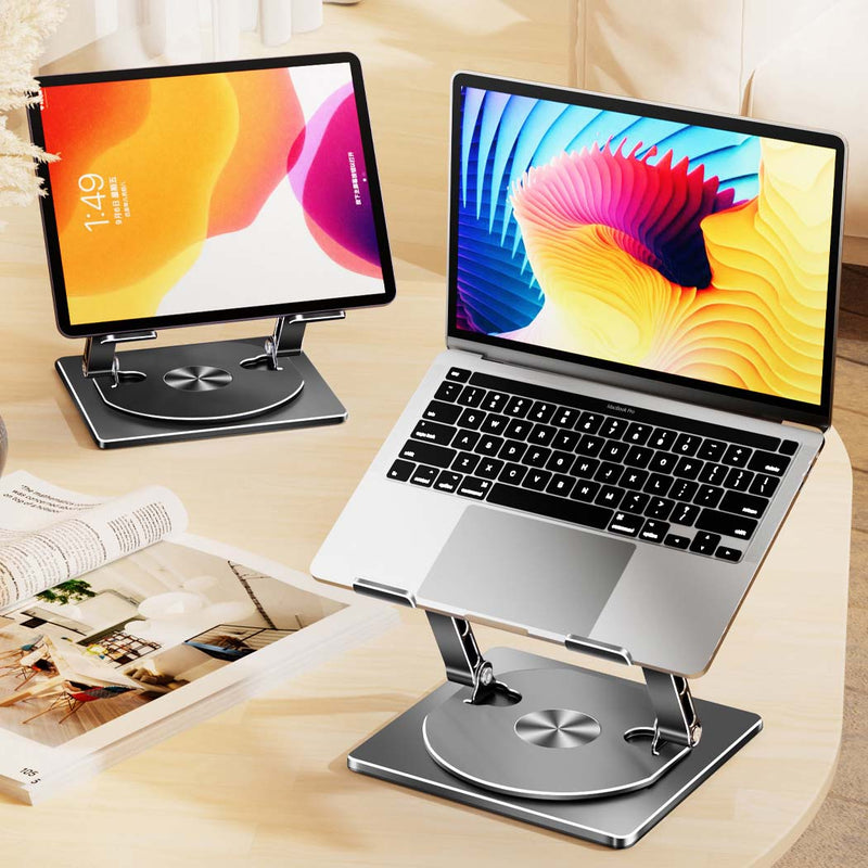Load image into Gallery viewer, Laptop Stand Riser 360° Rotating Adjustable Ergonomic Foldable Laptop Desk Riser