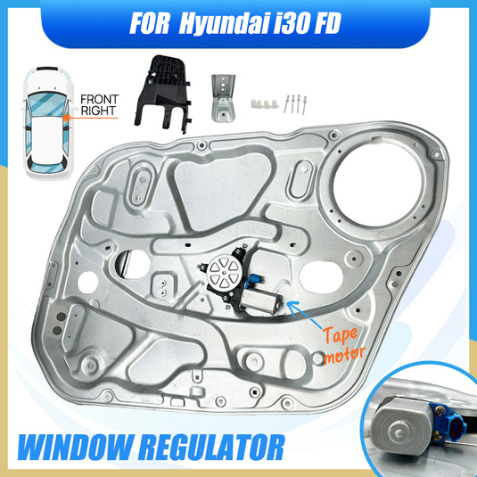 PORIYA Fit Hyundai i30 FD Electric Door Window Regulator Front Right With Panel & Motor