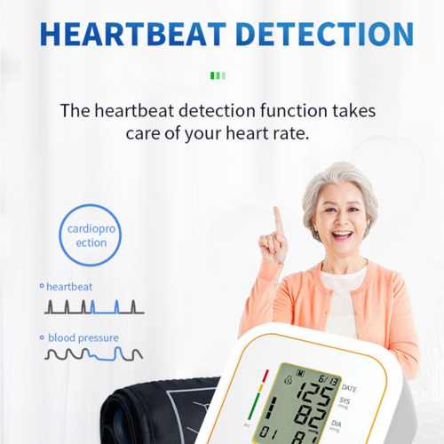 Load image into Gallery viewer, Digital Blood Pressure Monitor Upper Arm Automatic Machine Heart Rate Monitor
