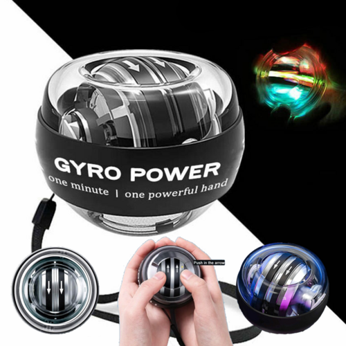 Wrist Ball Trainer Gyroscope Ball Muscle Power Relax Ball Gyro Arm Exerciser LED
