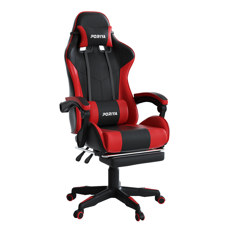 Load image into Gallery viewer, PORIYA Gaming Chair Office Computer Seating Racing PU Executive Massage Racer Recliner

