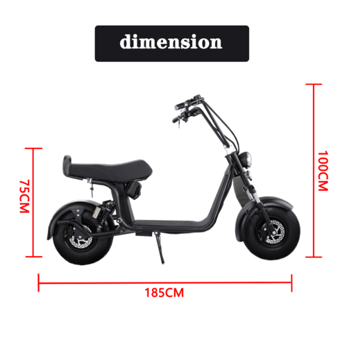 Load image into Gallery viewer, Electric Scooter 2000W 60KM/H Off Road E-Scooter W/ Golf Rack Golf Cart Scooter
