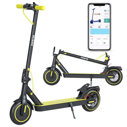 PORIYA Electric Scooter w/ Rear Wing 900W 40KM/H Adult Foldable Portable E-Bike W/App