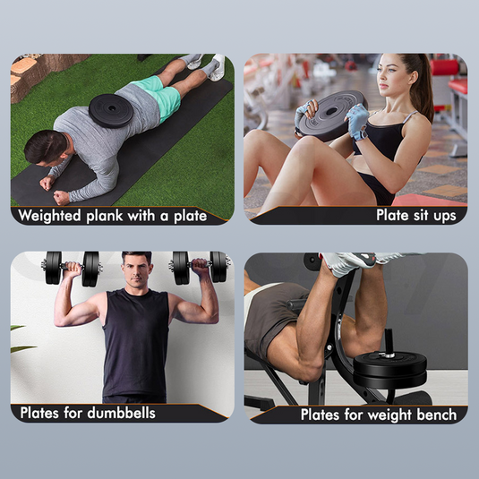 PORIYA 40kg Dumbbell Set Adjustable Barbell Kettlebell Home Gym Fitness