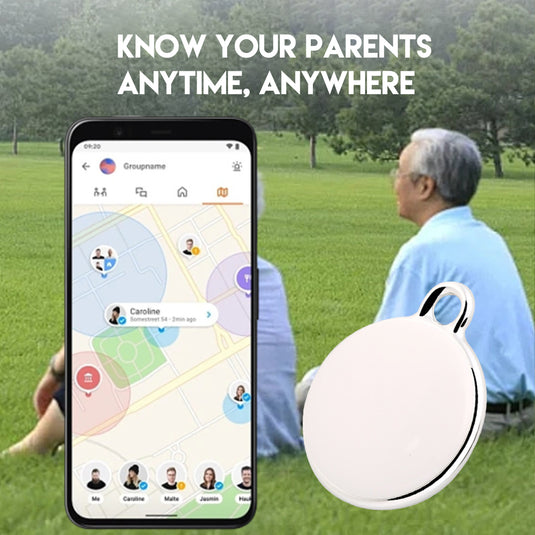 PORIYA Mini GPS Tracker Dog Pet Tag Smart Finder Locator Key Tracking Tracer Waterproof