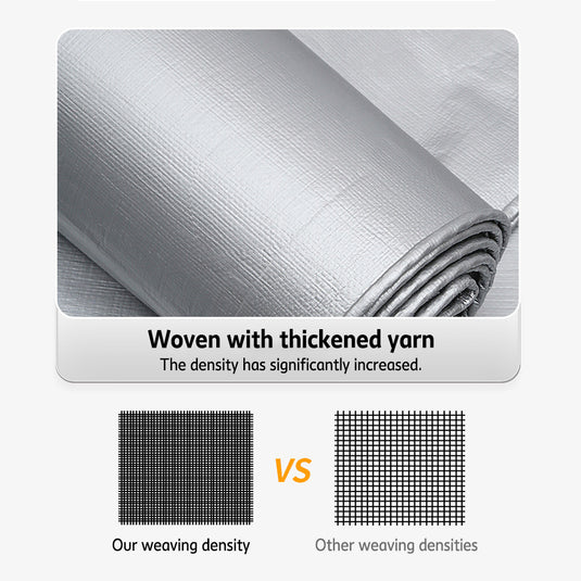 PORIYA Heavy Duty Poly Tarp Waterproof Tarpaulin Outdoor Camping Cover 180gsm Poly Tarp