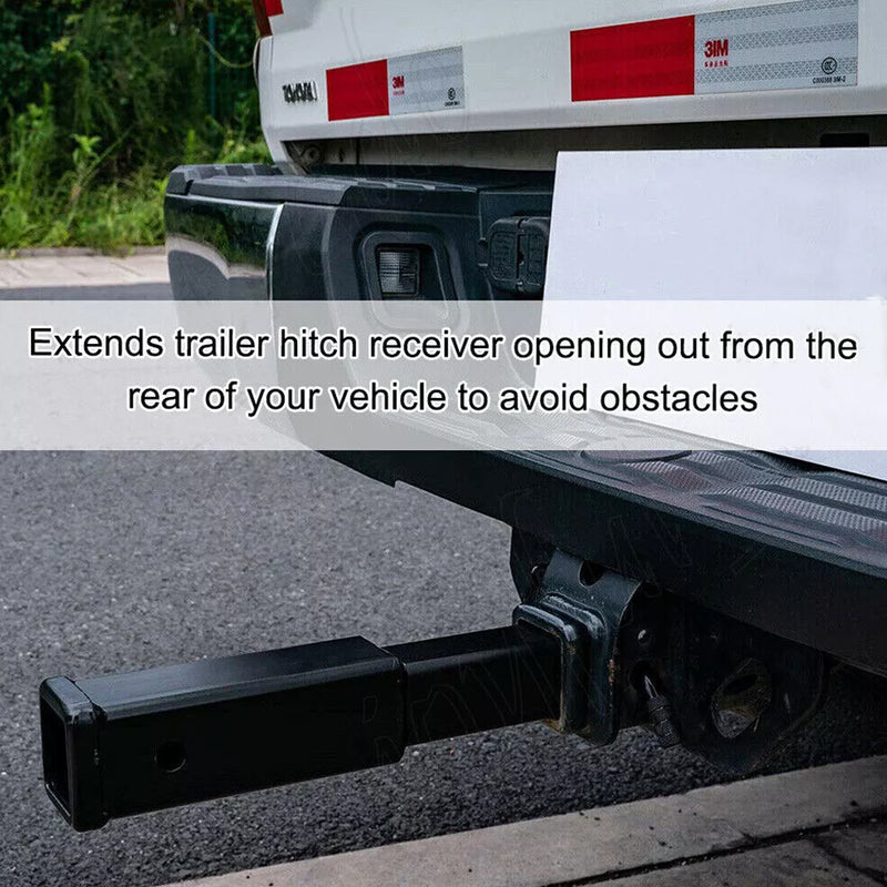 Load image into Gallery viewer, PORIYA 18 Inch Tow Hitch Extender Extension Bar 4WD Trailer Car 2" Receiver Heavy Duty
