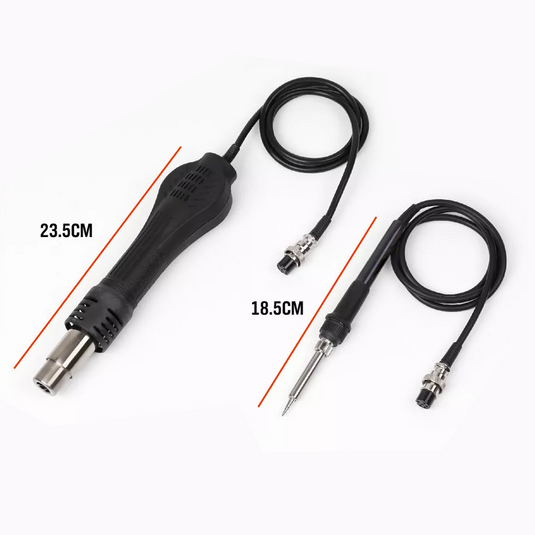 PORIYA 700W Solder Rework Station 2 in 1 Soldering Iron Kit Hot Air Heat Gun station