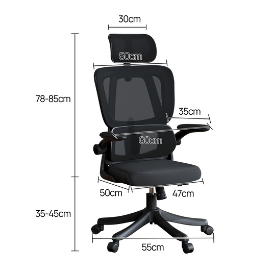 PORIYA Home Office Chair Executive Mesh Fabric Computer Seat Ergonomic Chair