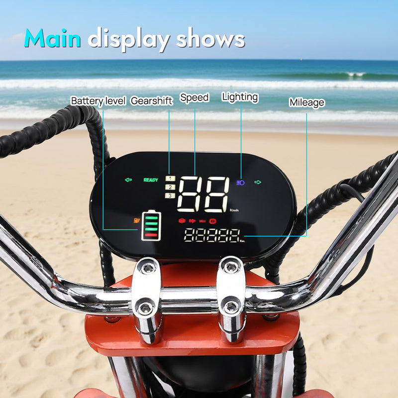 Load image into Gallery viewer, PORIYA Electric Scooter 2000W 60KM/H 50KM Adult 13" Off Road Travel E-Scooter
