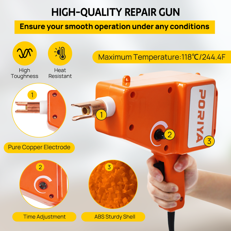 Load image into Gallery viewer, PORIYA Stud Welder Gun Electric Dent Repair Kit 800W 4V Auto Car Body Dent New
