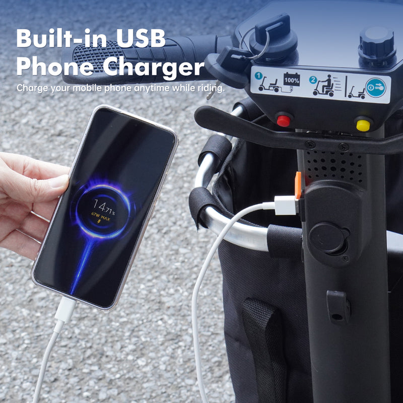 Load image into Gallery viewer, PORIYA 19.5KG Electric Mobility Scooter Lithium Power Foldable Airline w/ Basket
