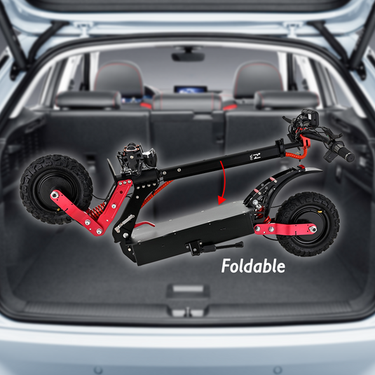 4000W 70-80KM/H Portable Electric Scooter Dual Motor Foldable Off Road E-Bike