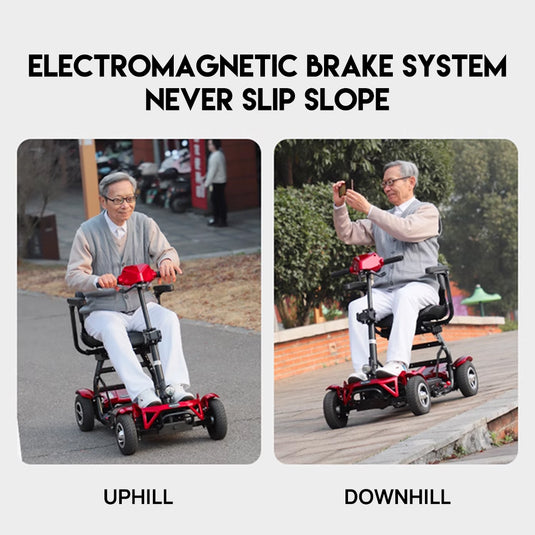 PORIYA Electric Mobility Scooter Electric Motorised Power Portable Folding 40KM Range