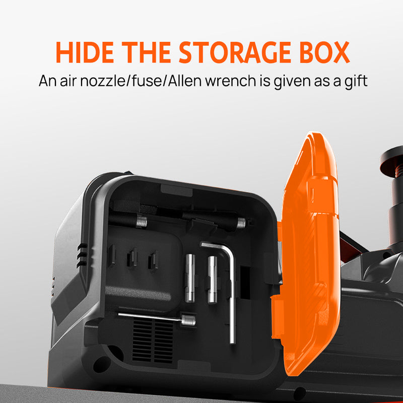 Load image into Gallery viewer, PORIYA  Electric Hydraulic Floor Jack 5Ton car 12V w/Impact Wrench Inflator Pump
