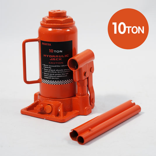 PORIYA 10/12/20 Ton Bottle Jack Hydraulic Lifter Heavy Duty Car Safety Valve 4WD