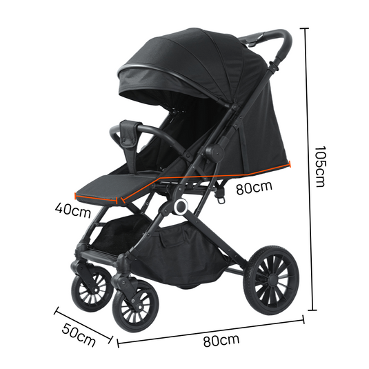 PORIYA Baby Stroller Reversible Handle Foldable Pram Portable Travel Pushchair Stroller