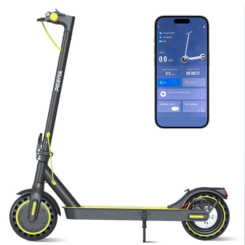 Load image into Gallery viewer, PORIYA Electric Scooter Adult 900W 40KM/H 50KM Foldable Portable Travel E Bike w/ APP
