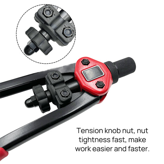 PORIYA Heavy Duty 1660pcs Nutsert Tool Kit Rivnut Riveter Rivet Nut Gun M3-12 Mandrels