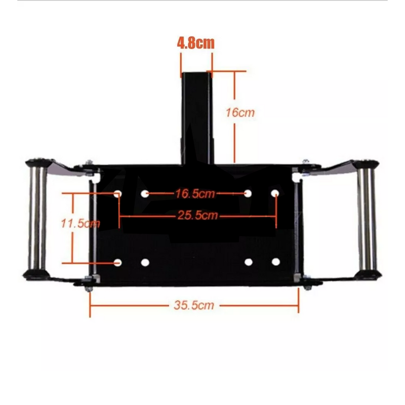 Load image into Gallery viewer, PORIYA Winch Mounting Plate Cradle Steel 8000-14500lbs Universal Truck Trailer
