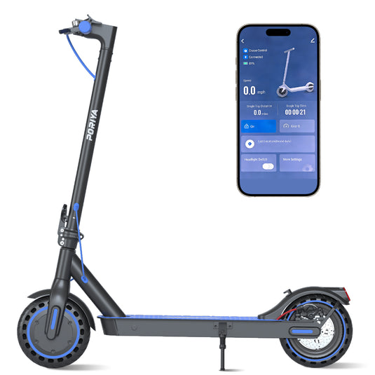 PORIYA Electric Scooter Adult 900W 40KM/H 50KM Foldable Portable Travel E Bike w/ APP