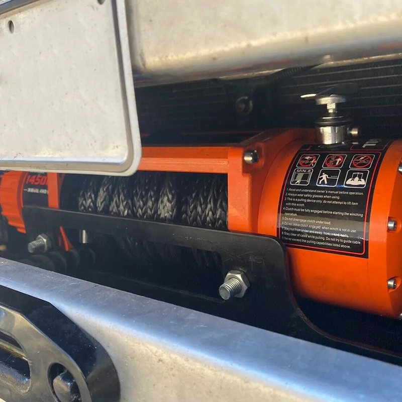 Load image into Gallery viewer, PORIYA Winch Mounting Plate Cradle Steel 8000-14500lbs Universal Truck Trailer
