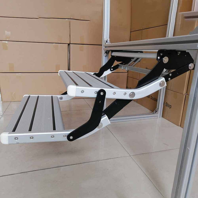 Load image into Gallery viewer, PORIYA Caravan Step Aluminium Pull Out Folding Caravan Step Camper Trailer Motorhome RV
