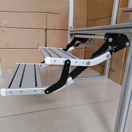 PORIYA Caravan Step Aluminium Pull Out Folding Caravan Step Camper Trailer Motorhome RV