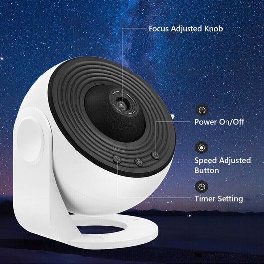 PORIYA 13IN1 Galaxy Starry Sky Projector Night Light Rotating LED Planetarium Star Lamp
