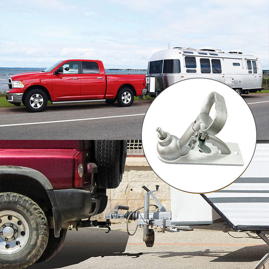 PORIYA Trailer Coupling Galvanised 2Hole Quick Release Hitch 2000kg 50mm Tow ADR 4177.3