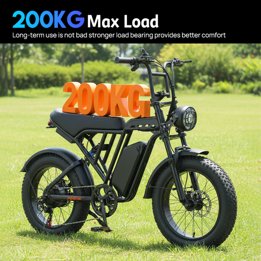PORIYA 2000W 20" Electric Bike 48V 16Ah 60km/h MTB Ebike 70KMH Mountain Bicycle E-Bike