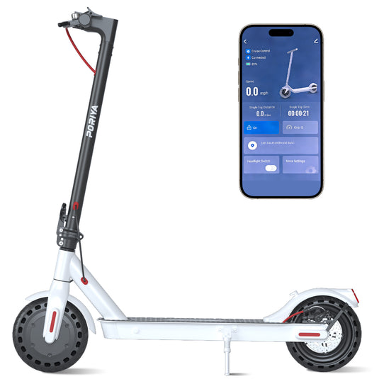 PORIYA Electric Scooter Adult 900W 40KM/H 50KM Foldable Portable Travel E Bike w/ APP