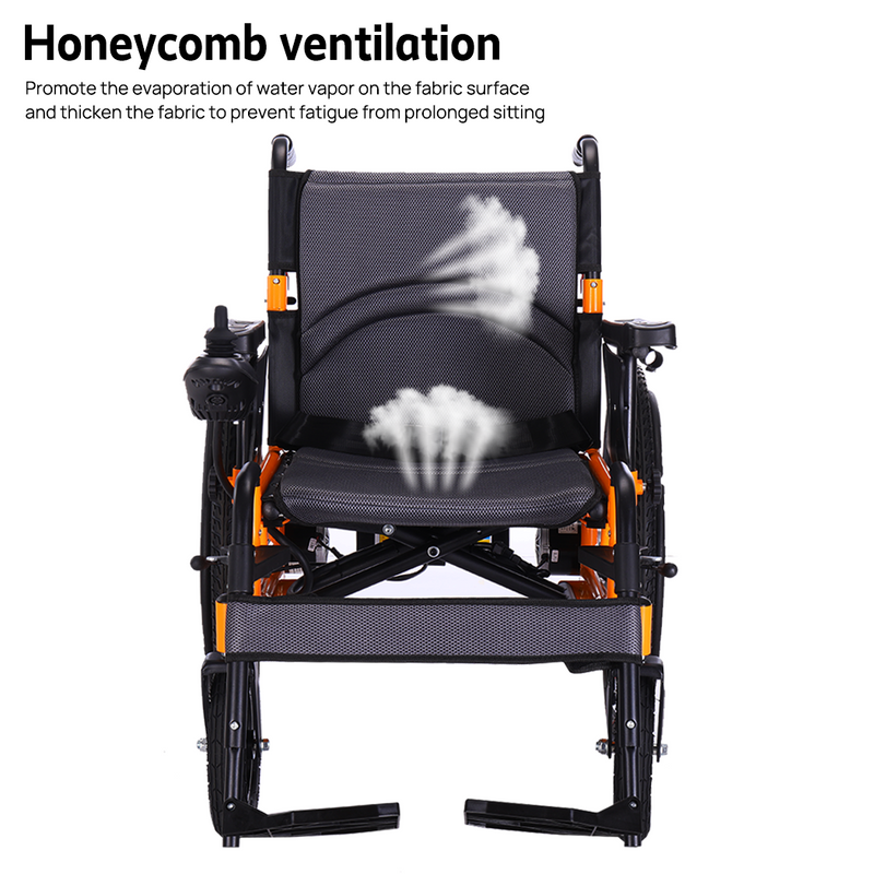 Load image into Gallery viewer, Electric Wheelchair Folding Long Range Motorised Foldable Long Range w/ Bag
