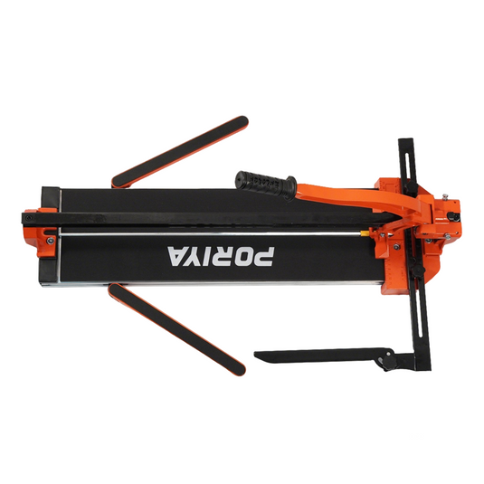 PORIYA Tile Cutter 600mm Cutting Tool w/ Laser Guide Single Rail Double Brackets
