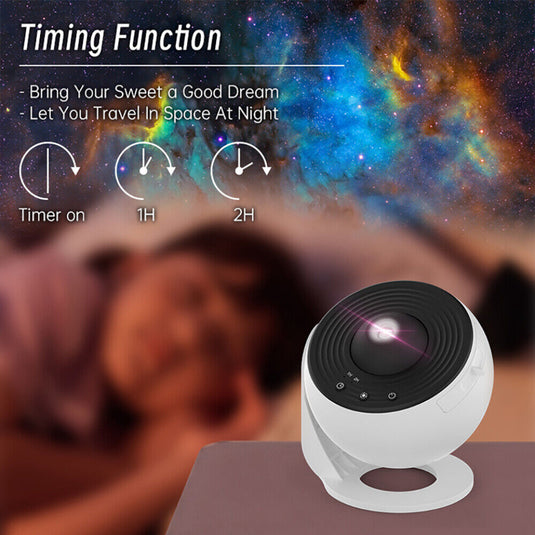 PORIYA 13IN1 Galaxy Starry Sky Projector Night Light Rotating LED Planetarium Star Lamp