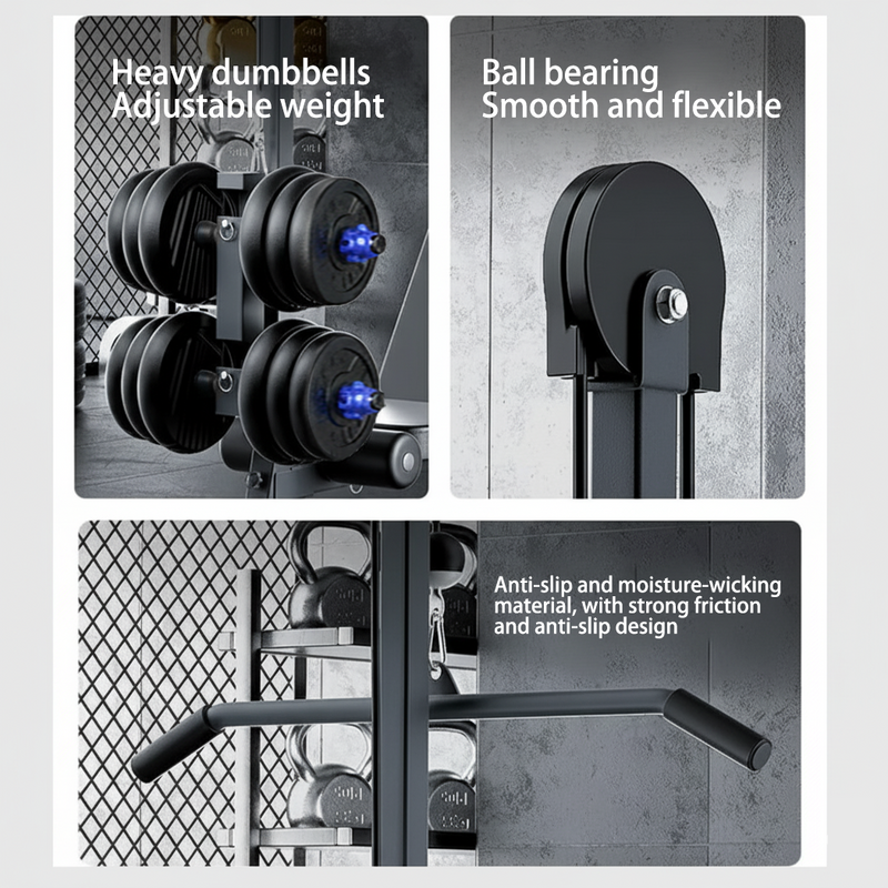 Load image into Gallery viewer, PORIYA 9In1 Foldable Adjustable Weight Bench Fitness Bench Adjustable Bench Gym
