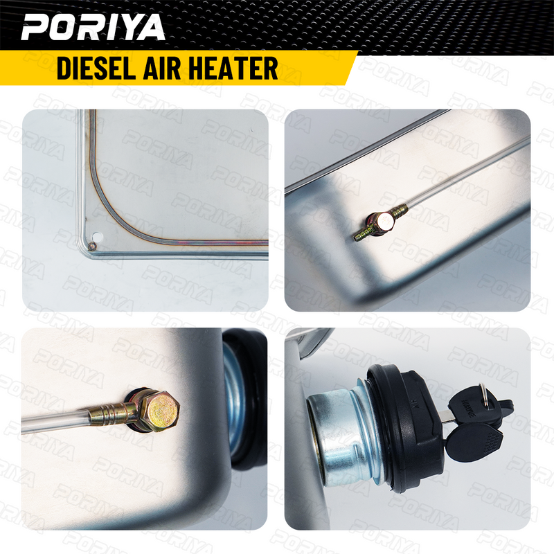 Load image into Gallery viewer, PORIYA 7L Air Diesel Heater Fuel Tank Oil With Lock Stainless Steel For Car Truck
