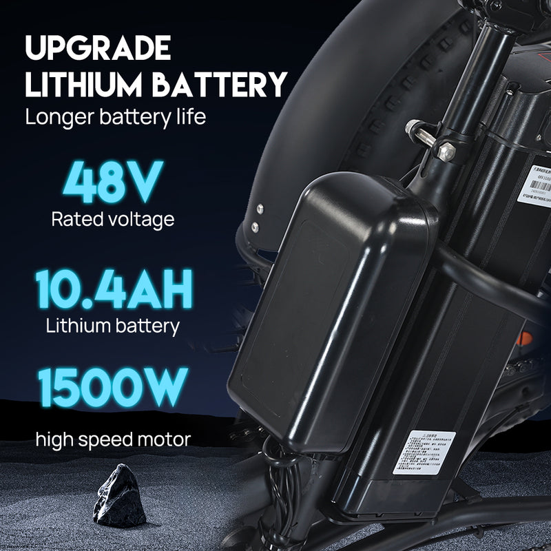 Load image into Gallery viewer, 1500W Electric Tricycle escooter Urban City Bicycle Rechargeable 20&quot; Fat Tyre
