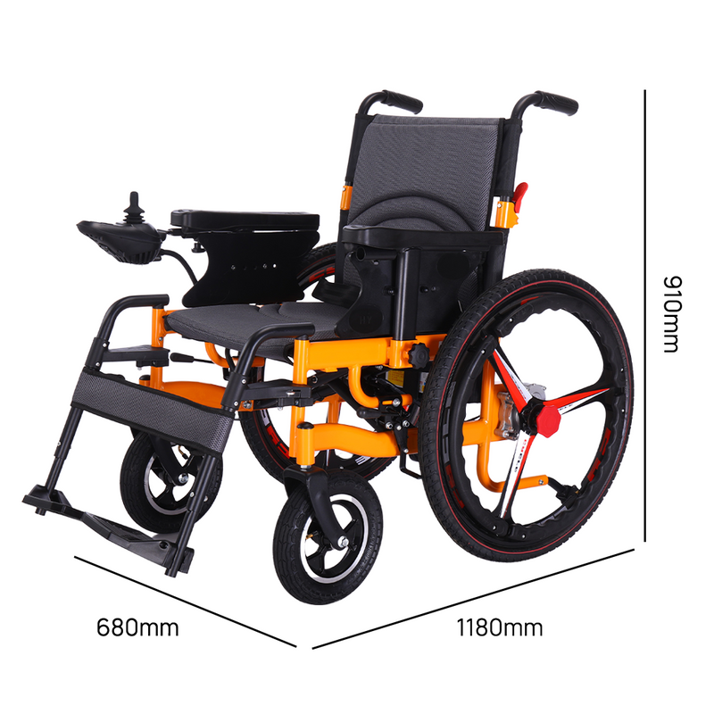 Load image into Gallery viewer, Electric Wheelchair Folding Long Range Motorised Foldable Long Range w/ Bag
