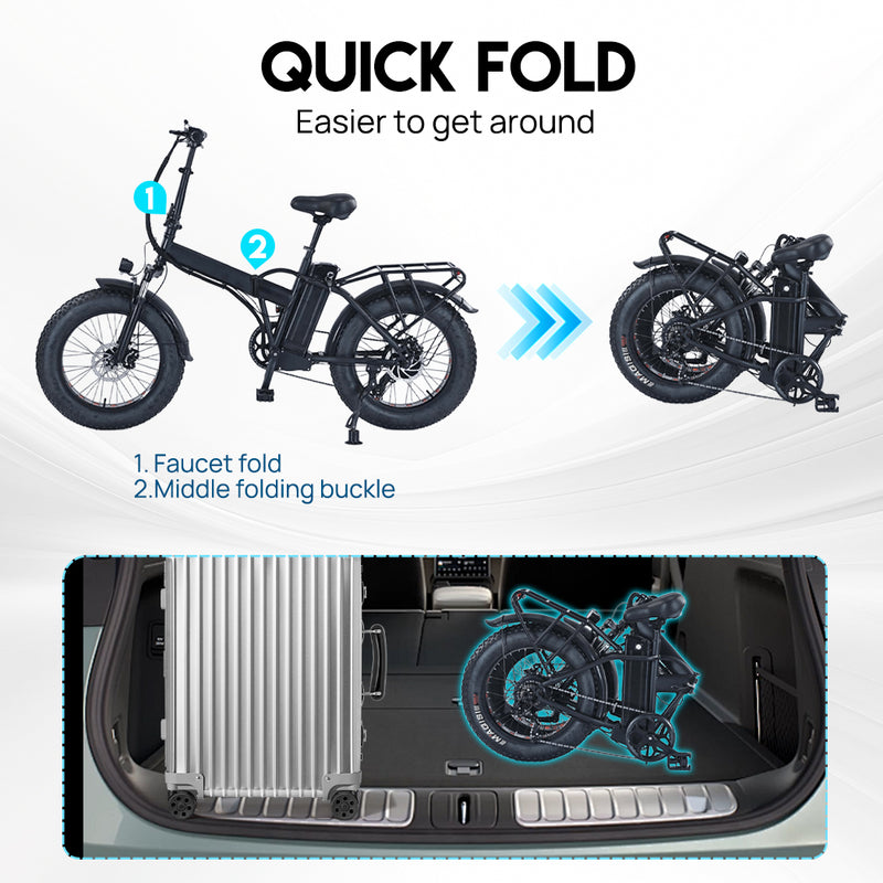Load image into Gallery viewer, Electric Bicycle Ebike 48V 1500W Mountain Bike 10.4Ah Li-Ion Battery 20&#39;&#39; Tyres
