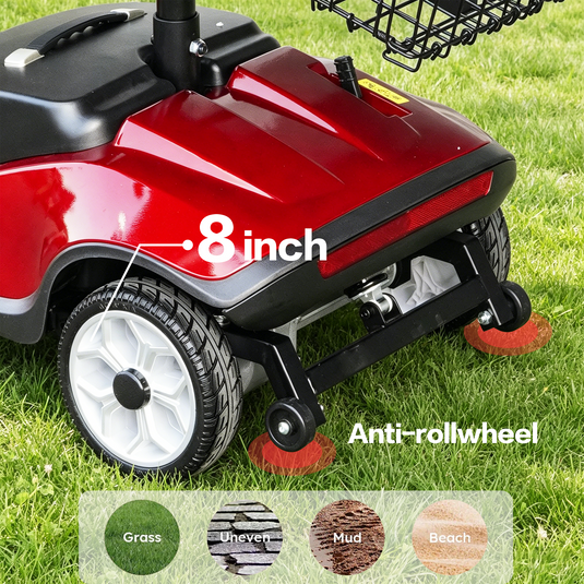 PORIYA Electric Mobility Scooter Electric Motorised Power Portable Folding 35KM Range