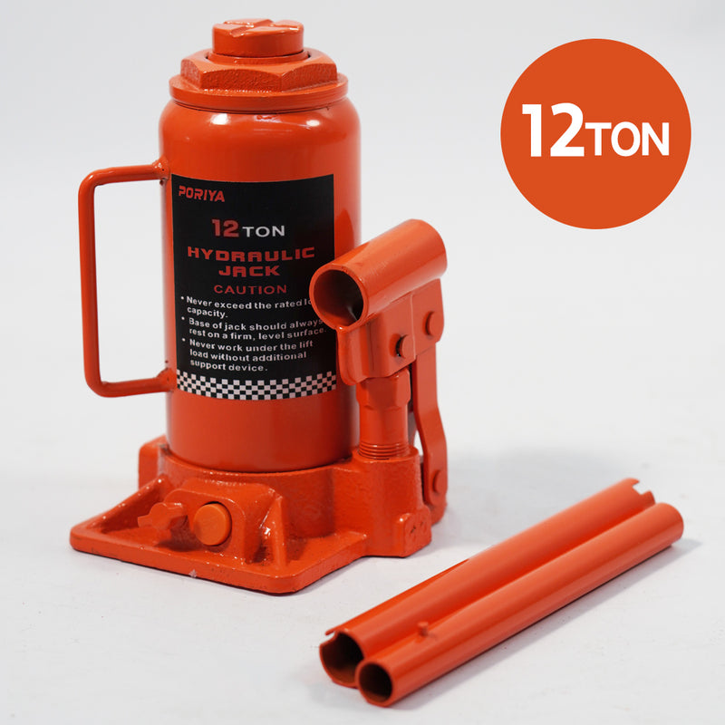 Load image into Gallery viewer, PORIYA 10/12/20 Ton Bottle Jack Hydraulic Lifter Heavy Duty Car Safety Valve 4WD
